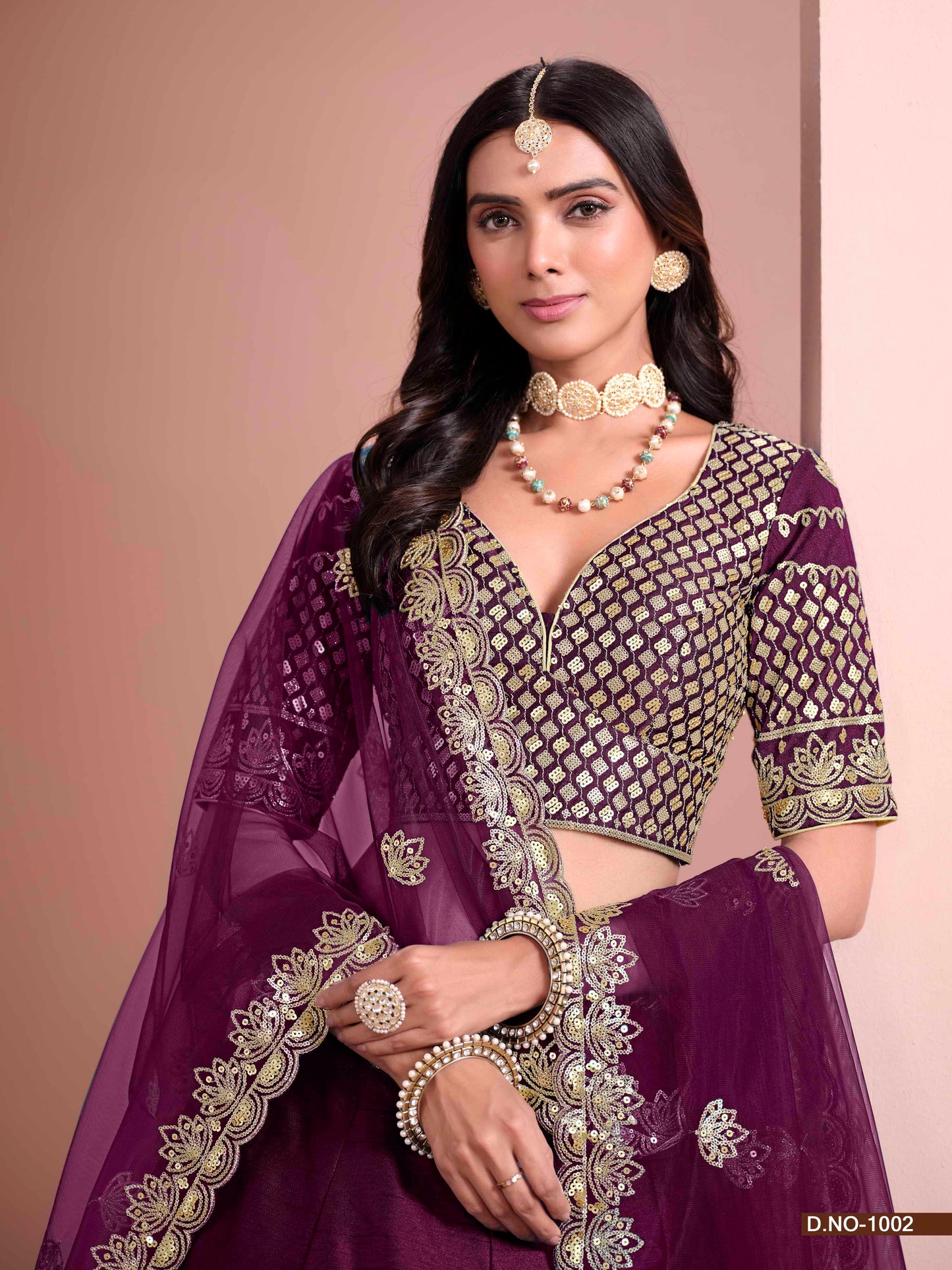 Embroidered Art Silk Lehenga Choli with Silk Dupatta