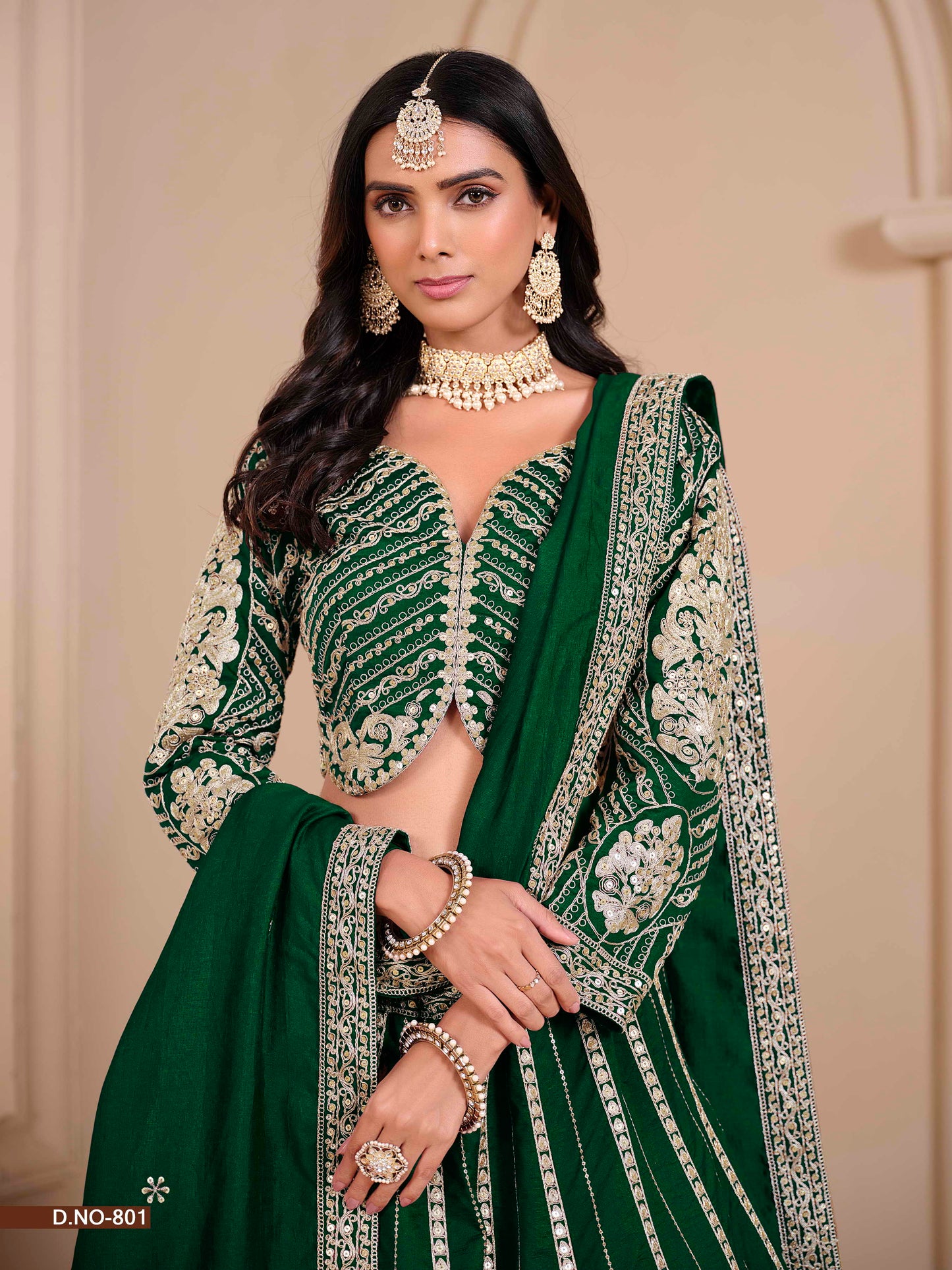 Embroidered Shimmer Art Silk Lehenga Choli with Dupatta