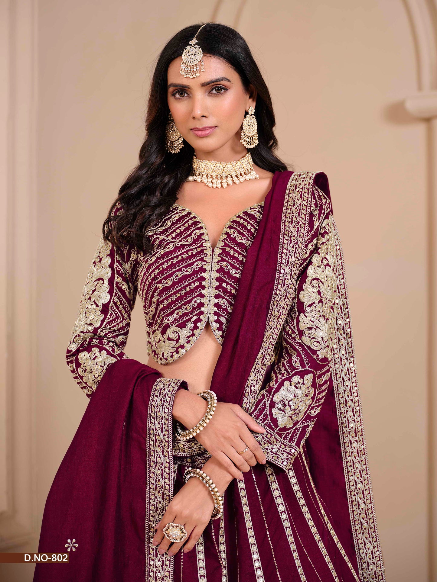 Embroidered Shimmer Art Silk Lehenga Choli with Dupatta