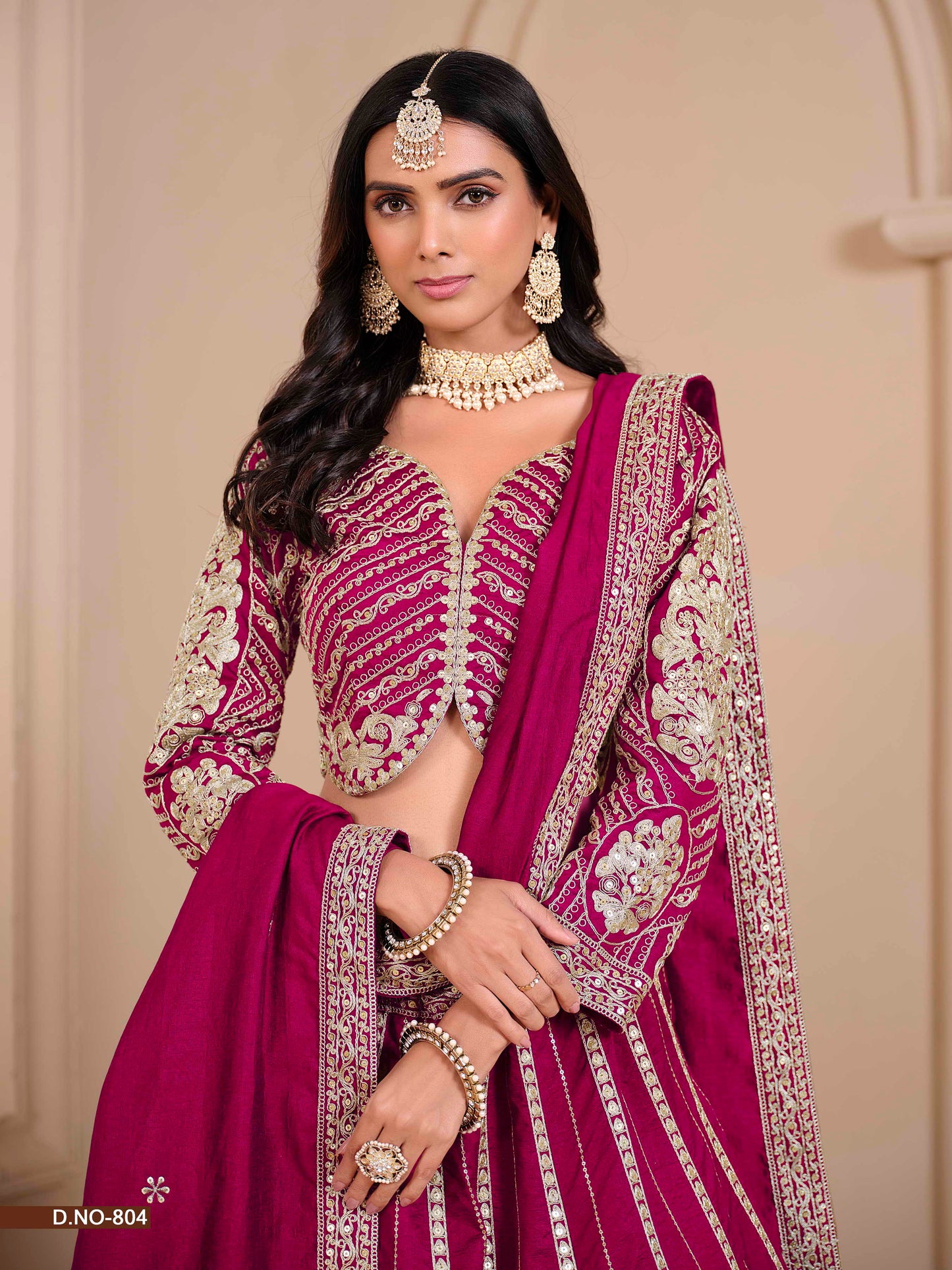 Embroidered Shimmer Art Silk Lehenga Choli with Dupatta