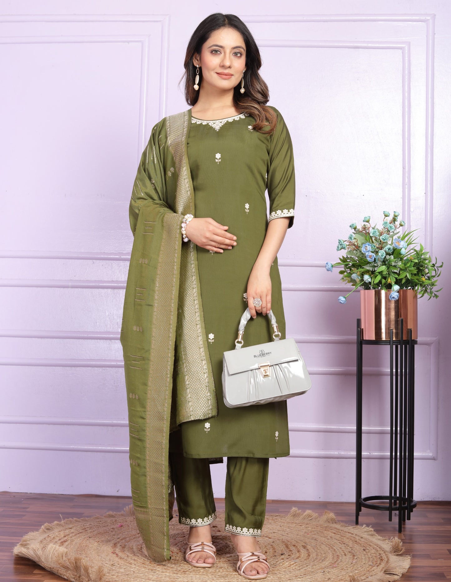Viscose Silk Straight Kurti