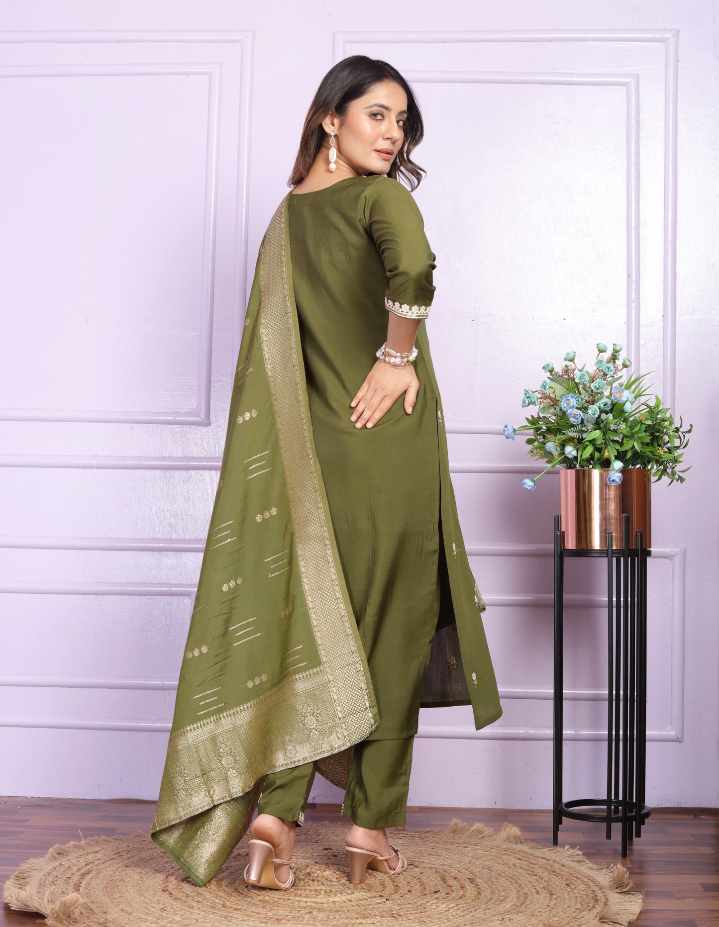 Viscose Silk Straight Kurti