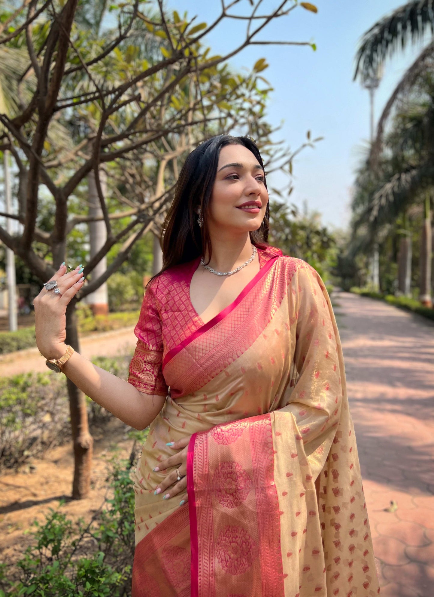 Tissue Silk Kanchipuram Saree