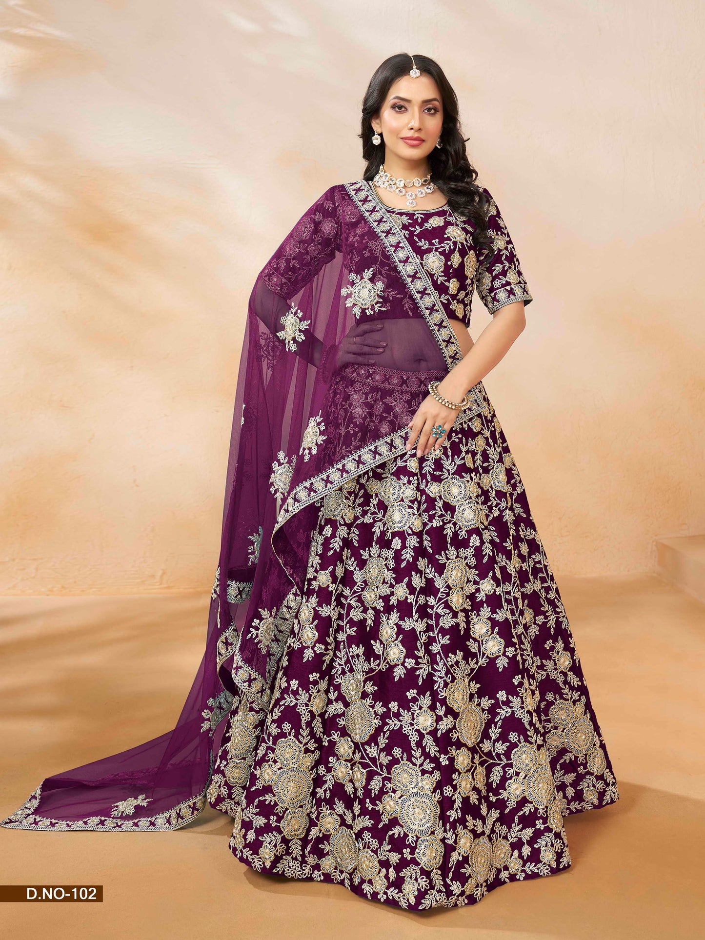 Embroidered Art Silk Sequence Lehenga Choli with Net Dupatta