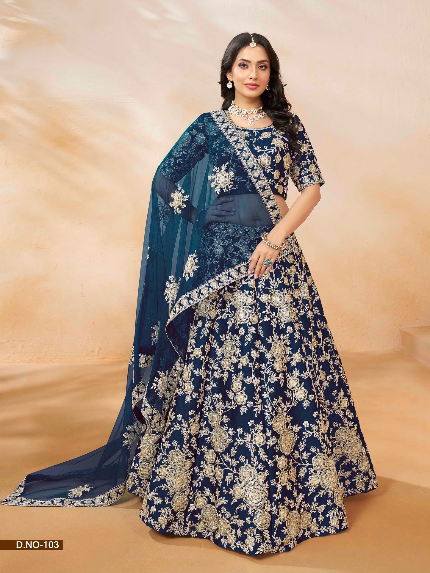 Embroidered Art Silk Sequence Lehenga Choli with Net Dupatta
