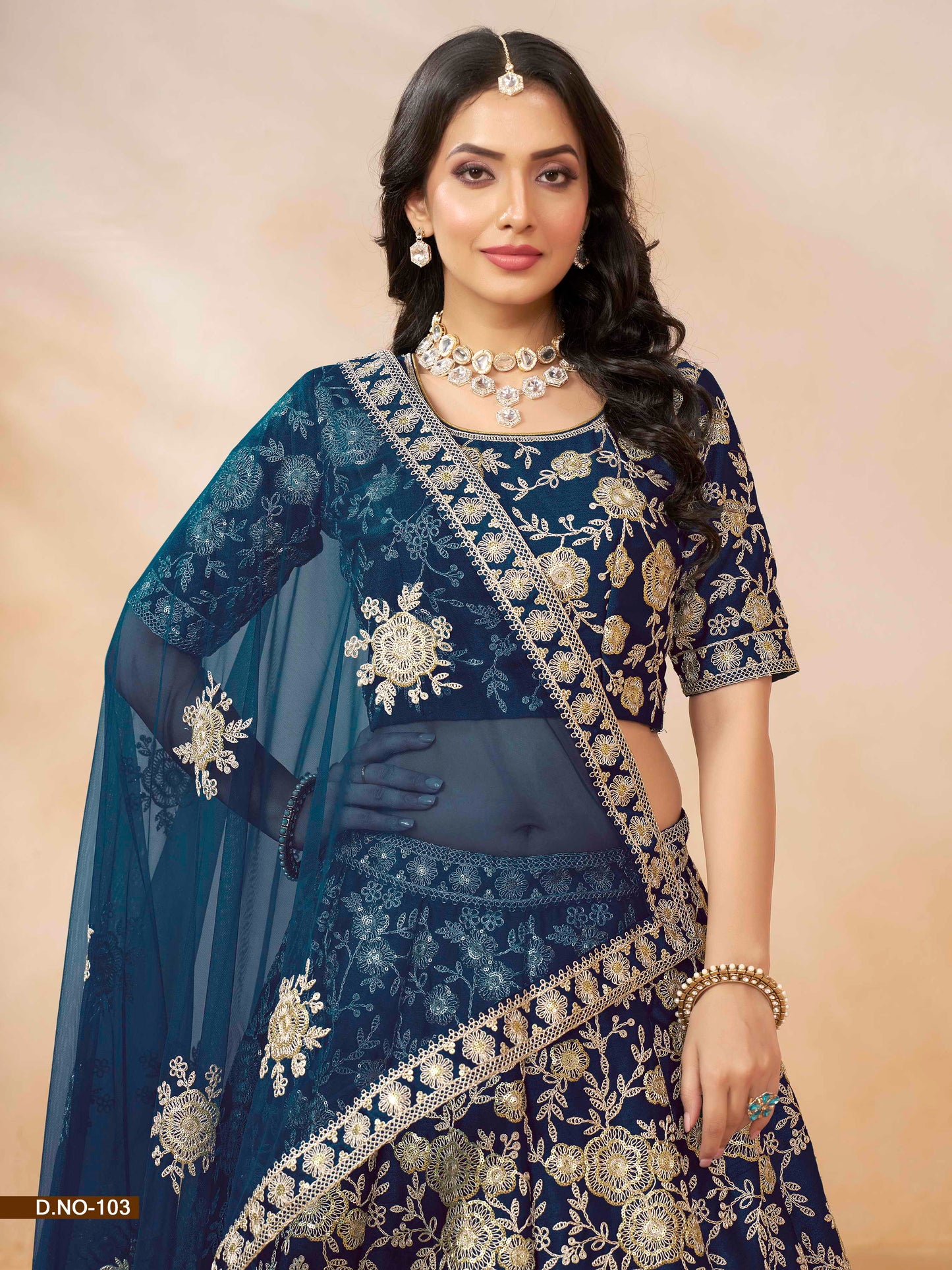 Embroidered Art Silk Sequence Lehenga Choli with Net Dupatta