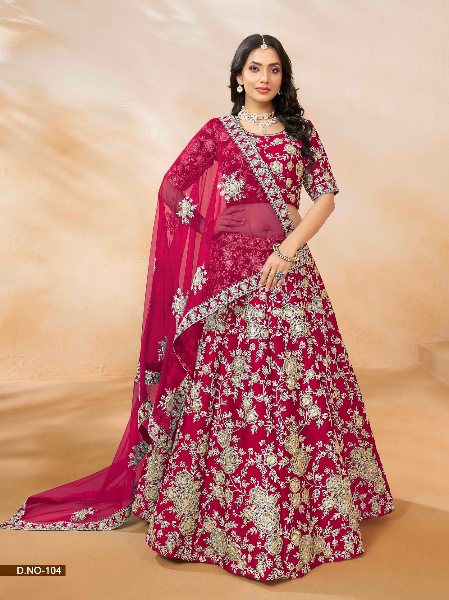 Embroidered Art Silk Sequence Lehenga Choli with Net Dupatta