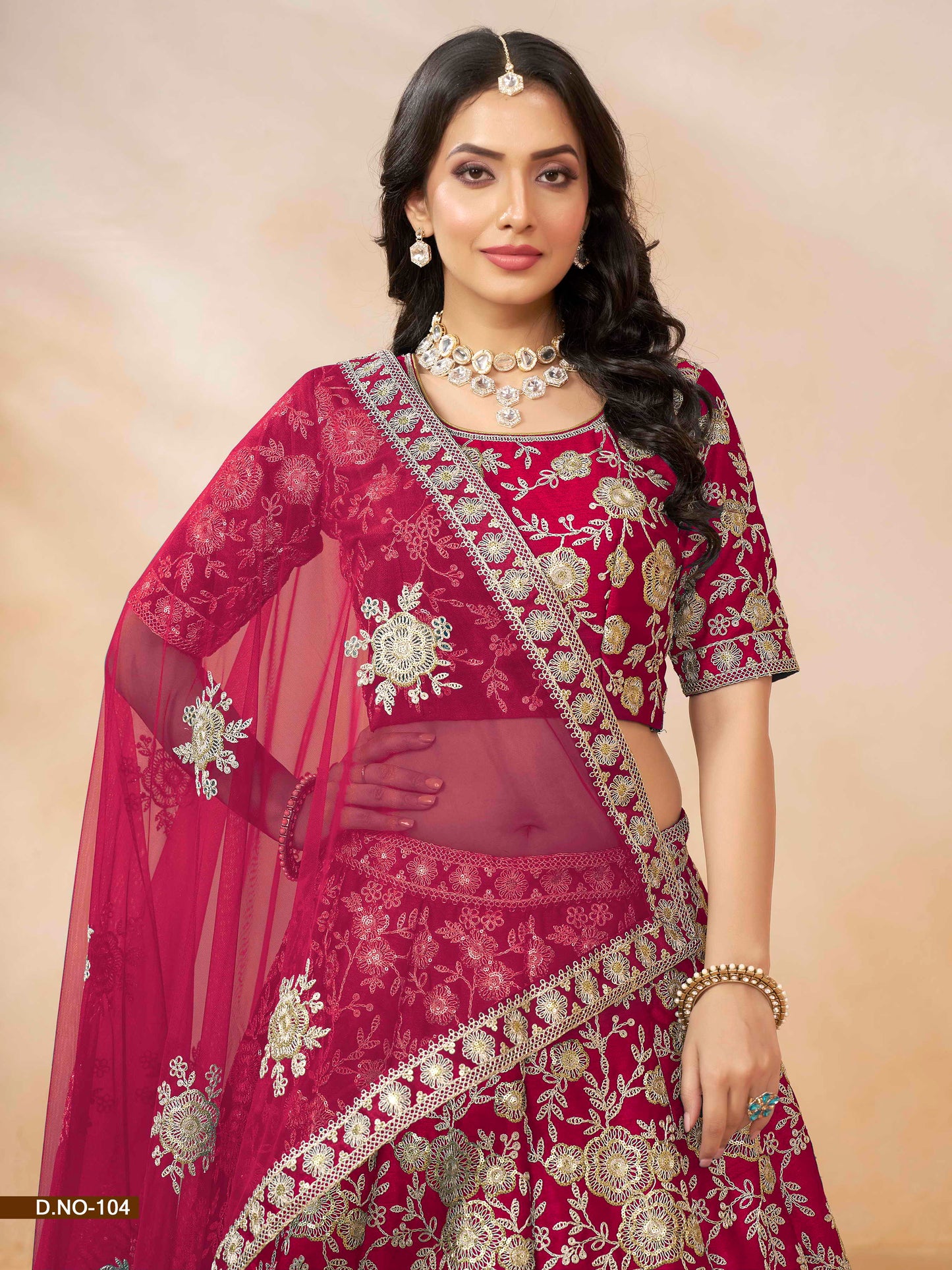 Embroidered Art Silk Sequence Lehenga Choli with Net Dupatta