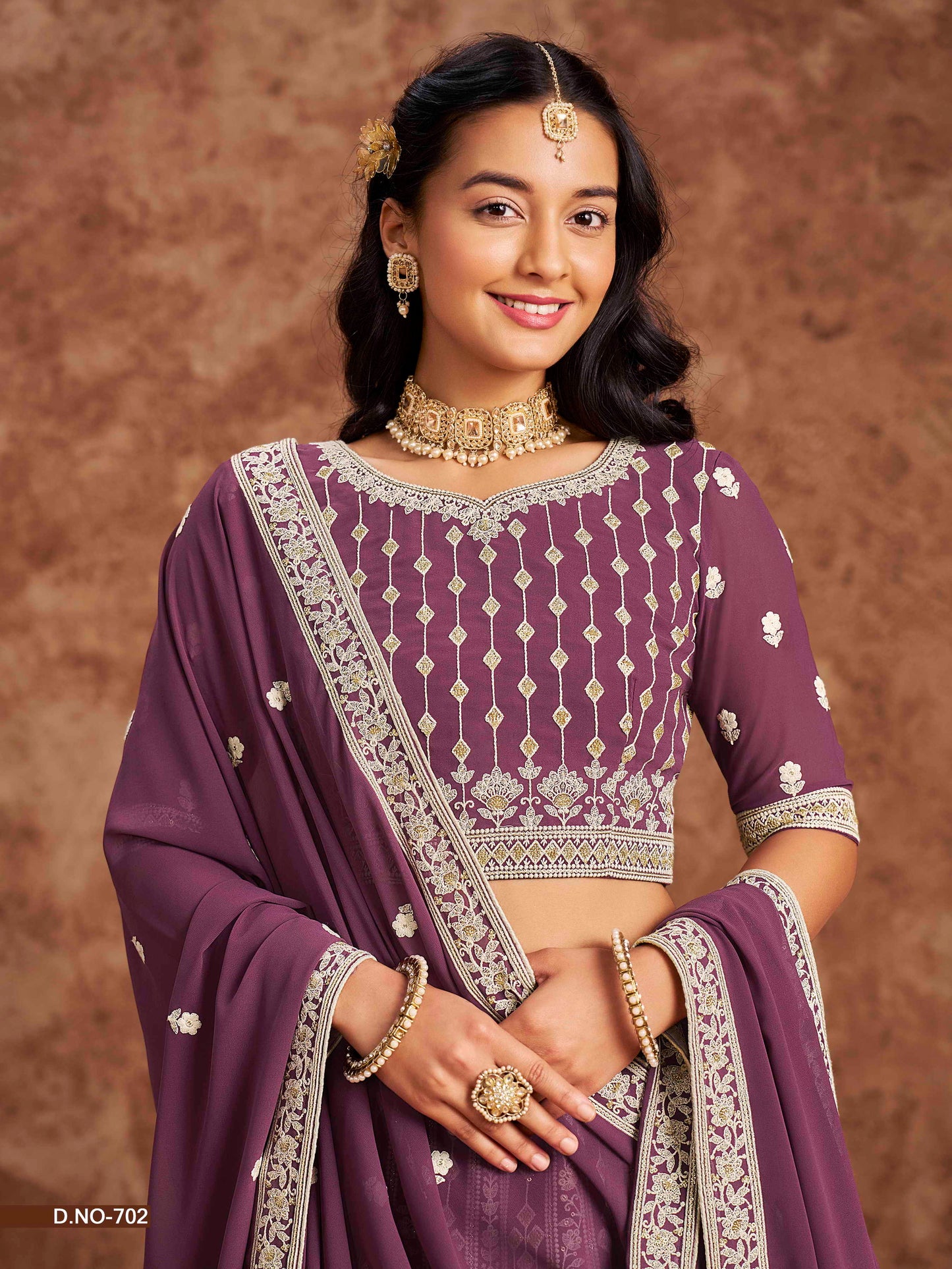 Embroidered Art Silk Lehenga Choli with Net Dupatta
