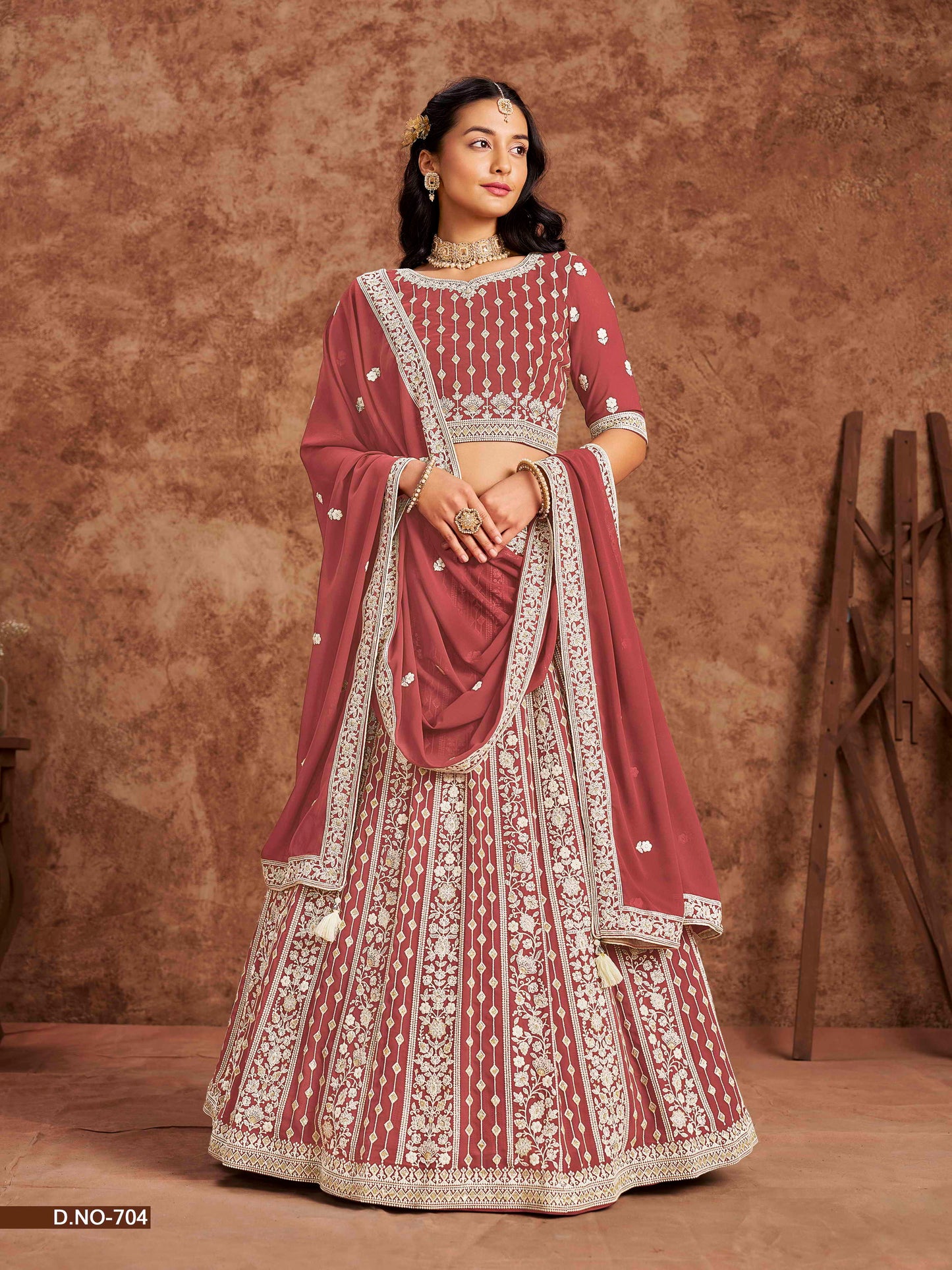 Embroidered Art Silk Lehenga Choli with Net Dupatta