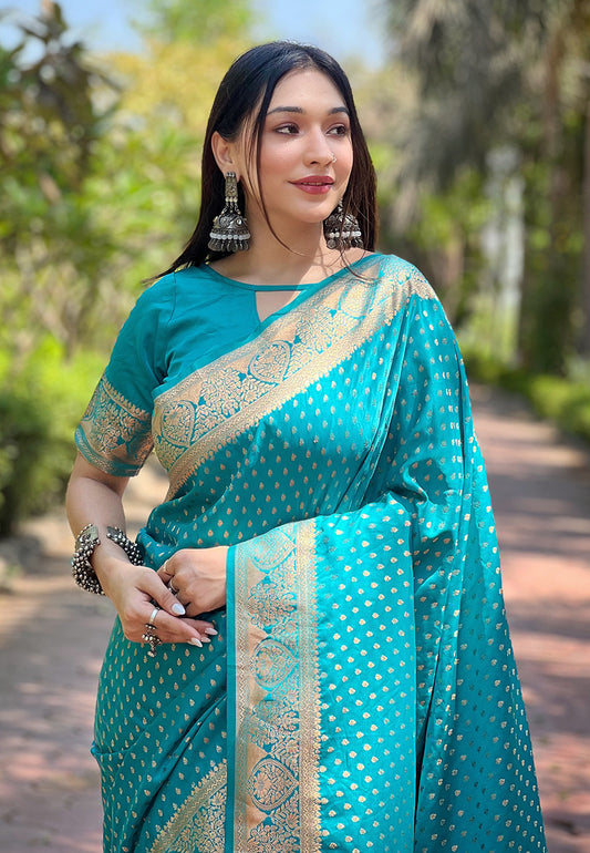 Regal Eastern Zari Woven Banarasi Silk Saree