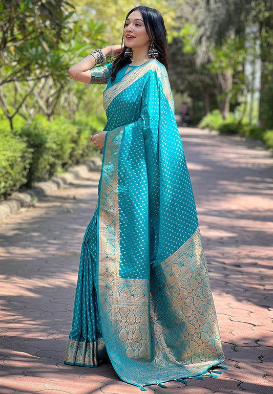 Regal Eastern Zari Woven Banarasi Silk Saree