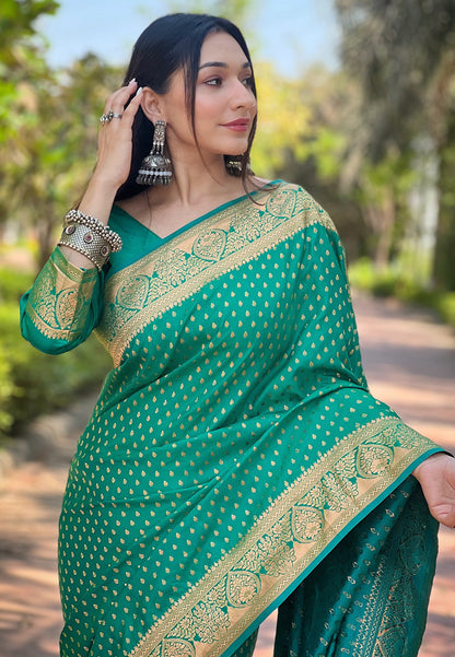 Regal Eastern Zari Woven Banarasi Silk Saree