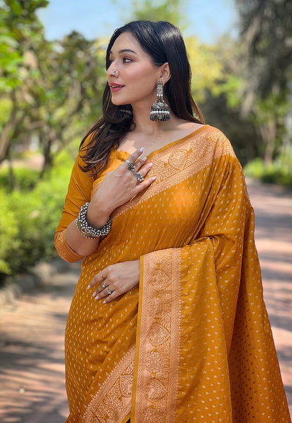 Regal Eastern Zari Woven Banarasi Silk Saree