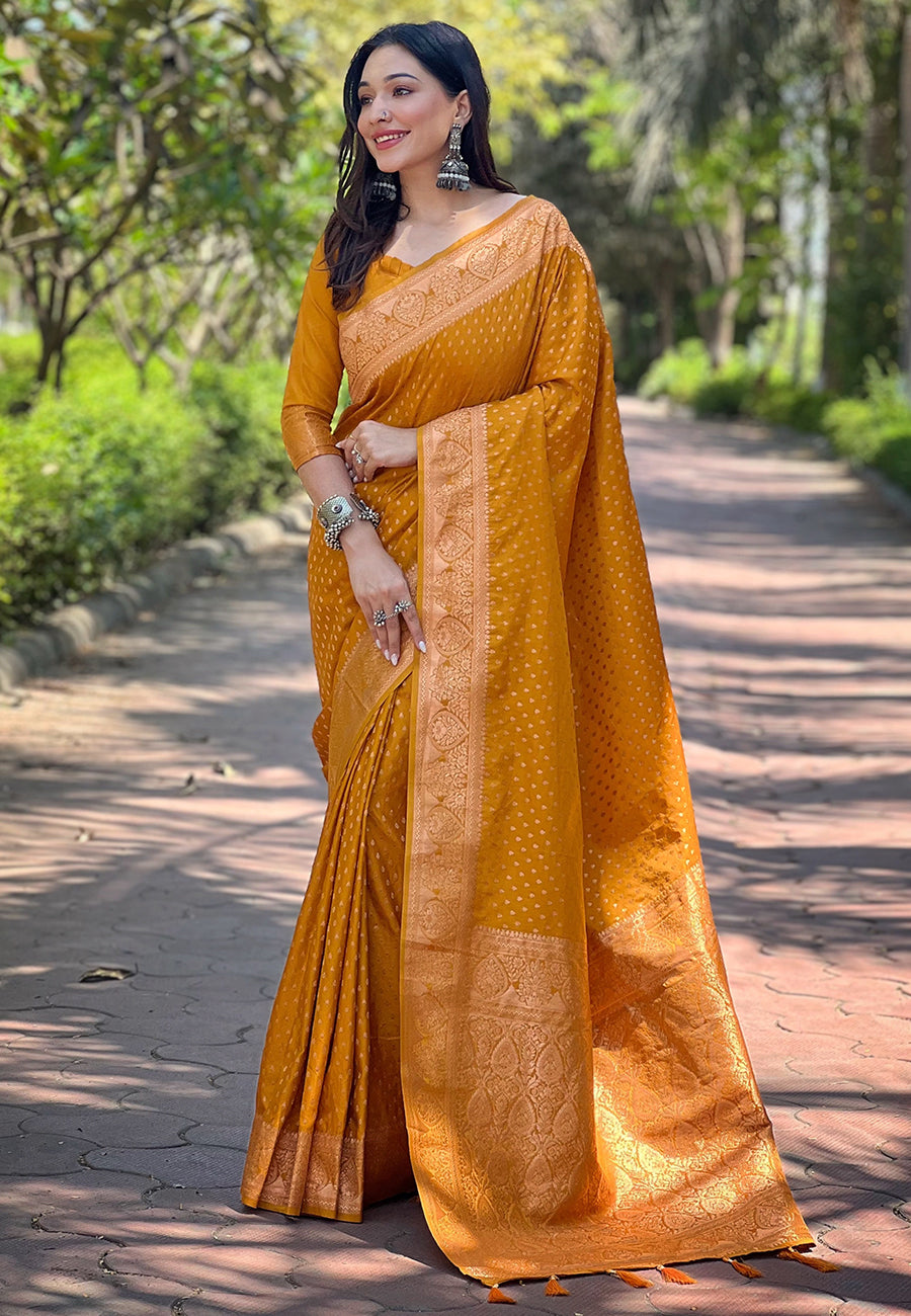 Regal Eastern Zari Woven Banarasi Silk Saree