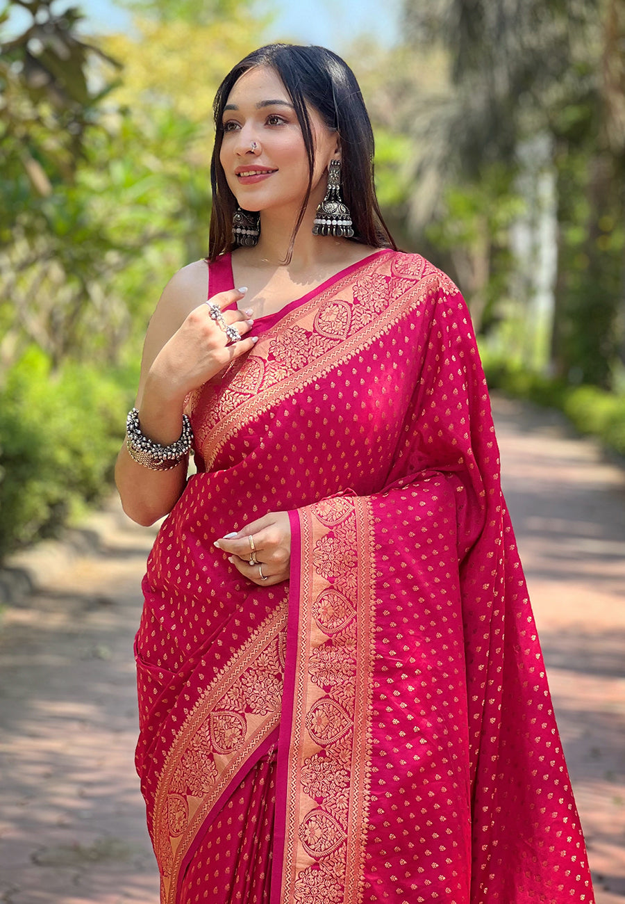 Regal Eastern Zari Woven Banarasi Silk Saree