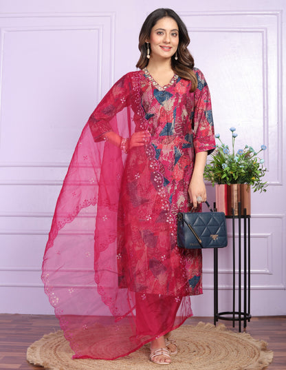 Modal Silk Straight Kurti in Wine Shade