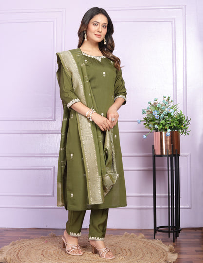 Viscose Silk Straight Kurti
