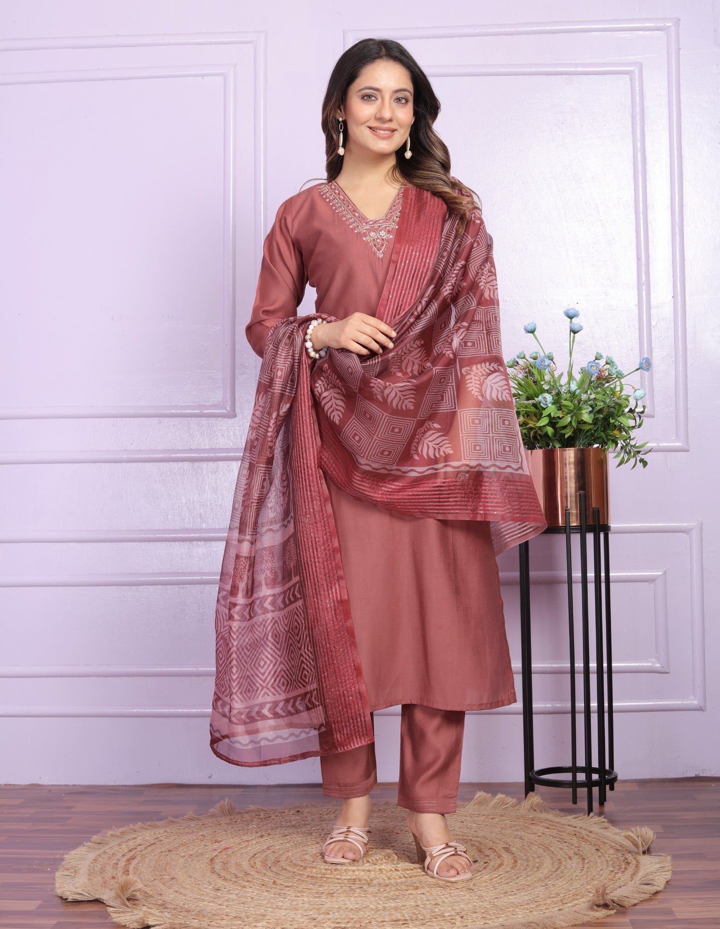 Russian Silk Straight Kurti