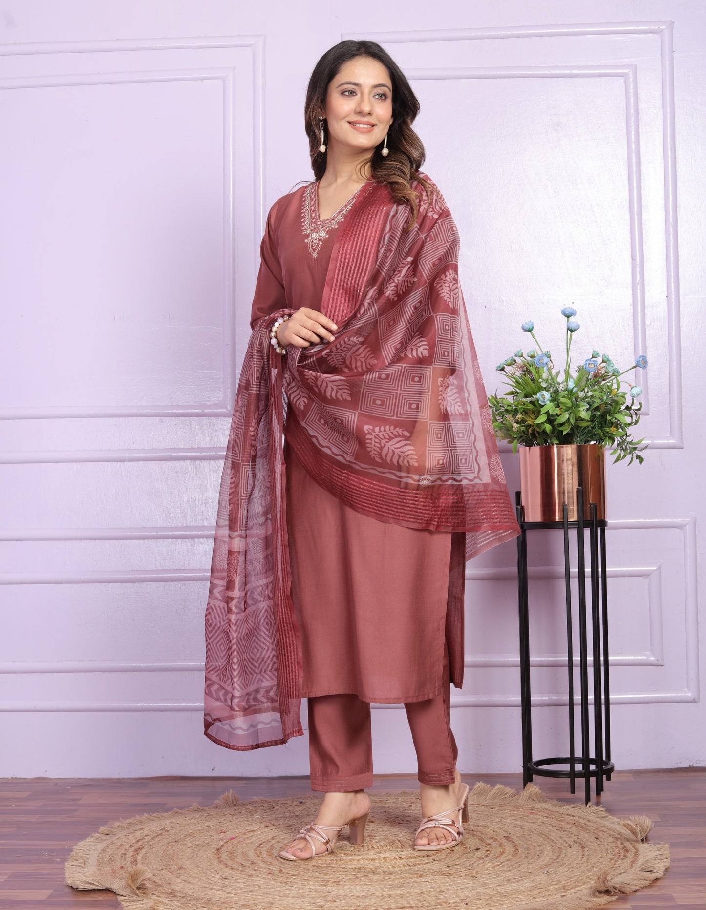 Russian Silk Straight Kurti