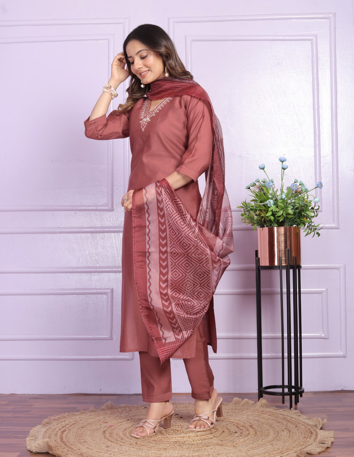 Russian Silk Straight Kurti
