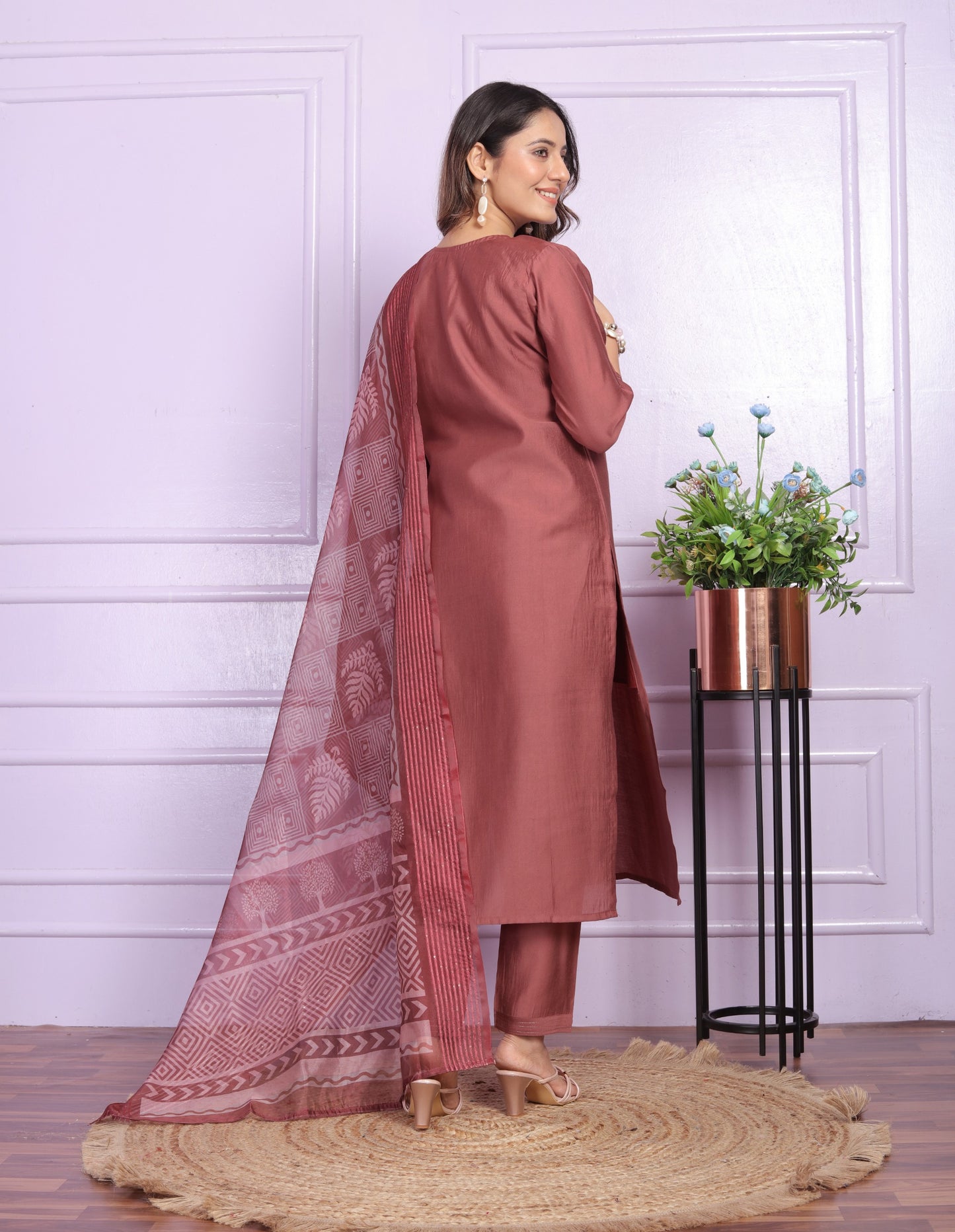 Russian Silk Straight Kurti