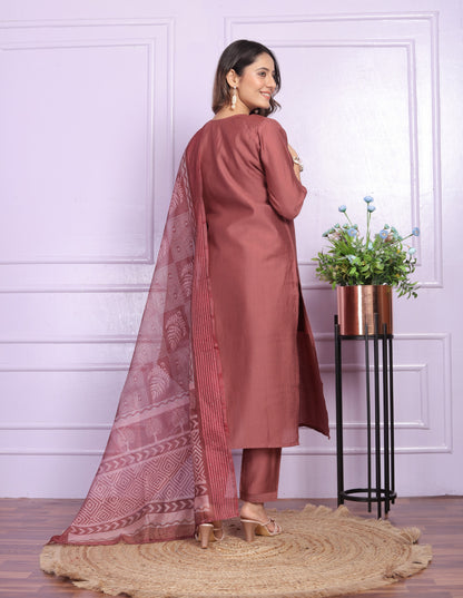 Russian Silk Straight Kurti