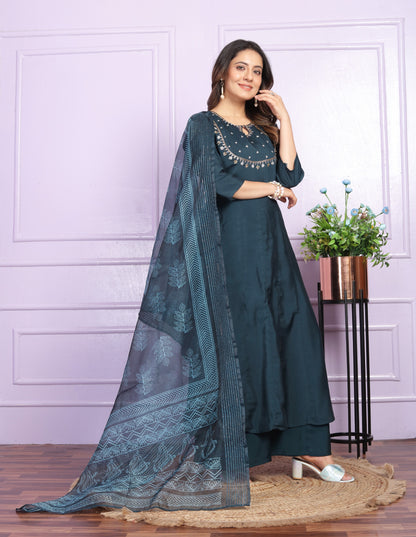 Russian Silk Kali Pattern Kurti