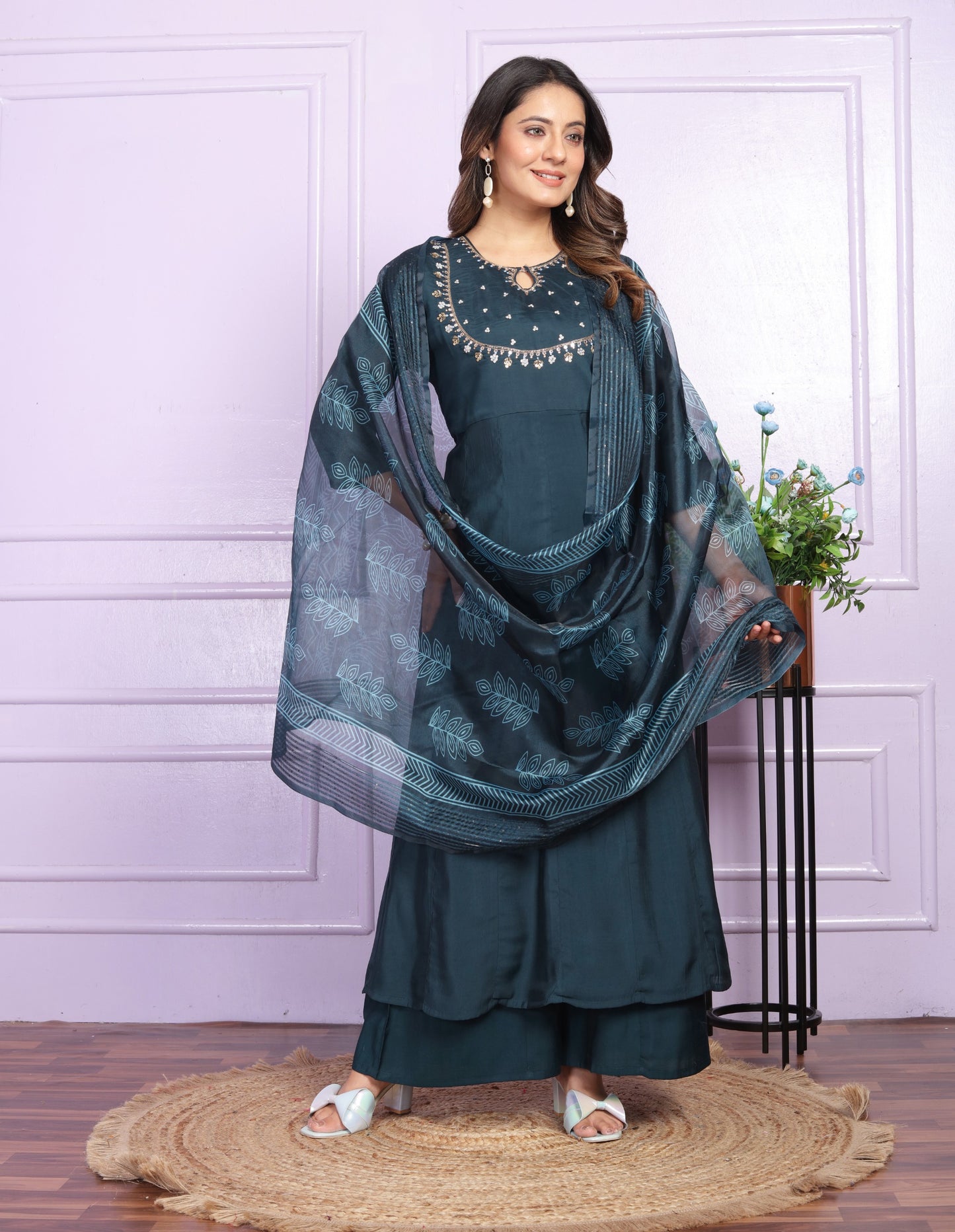 Russian Silk Kali Pattern Kurti