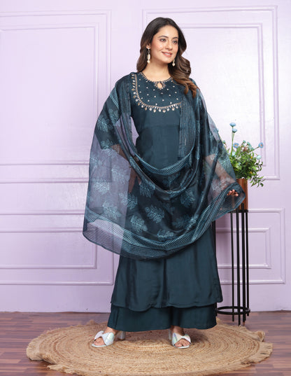 Russian Silk Kali Pattern Kurti