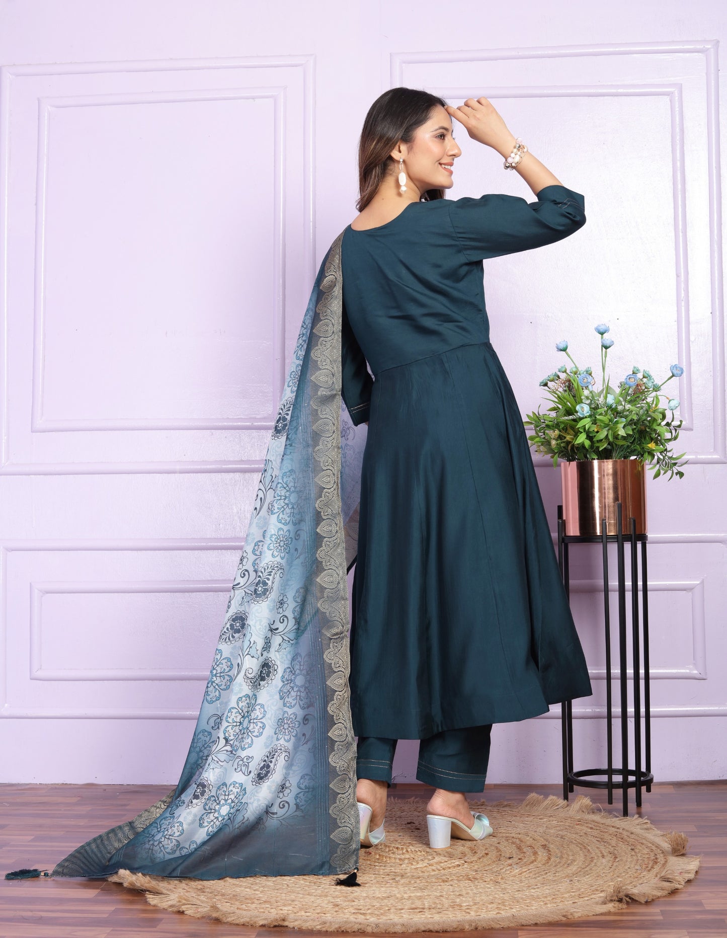 Russian Silk Round Kurti