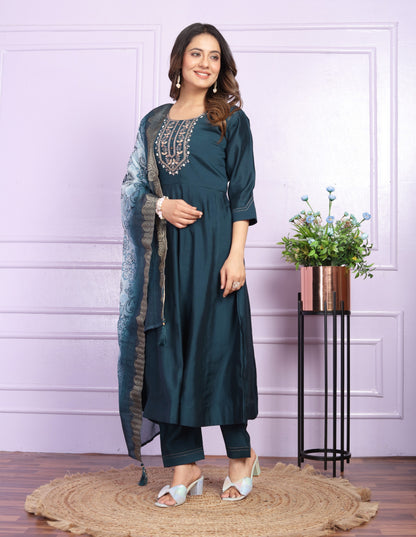 Russian Silk Round Kurti