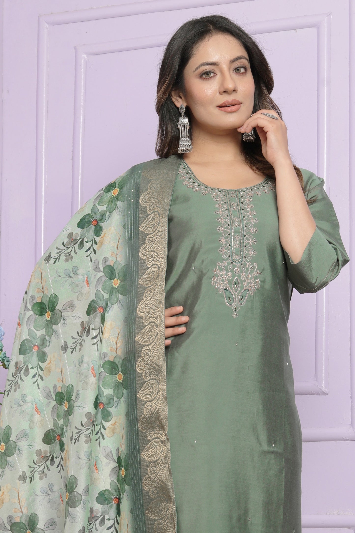 Russian Silk Straight Kurti