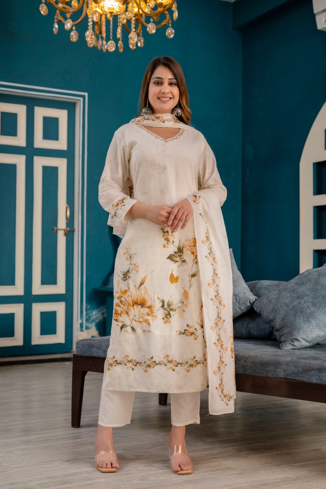 Cambric Cotton Straight Kurti