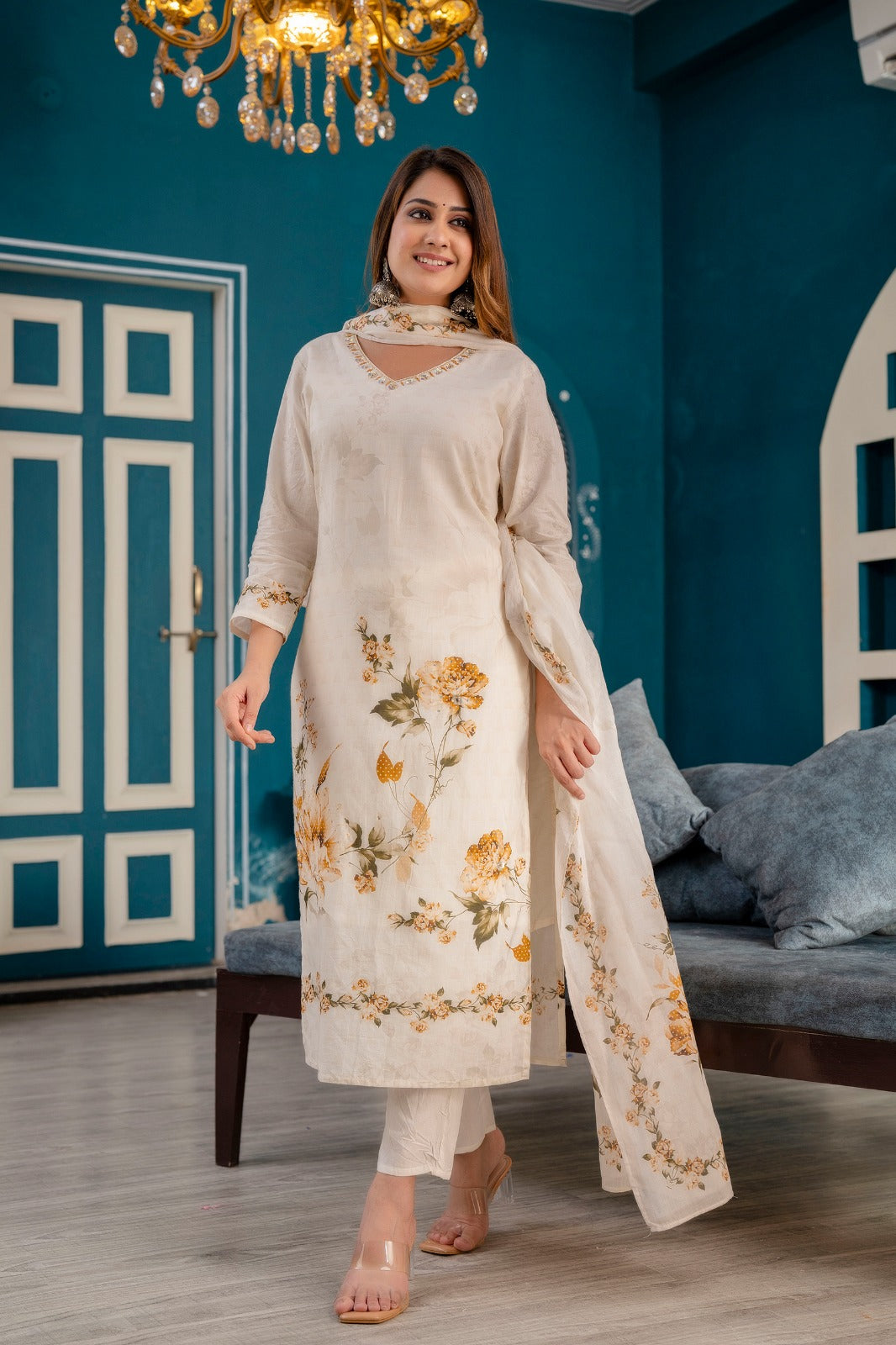 Cambric Cotton Straight Kurti