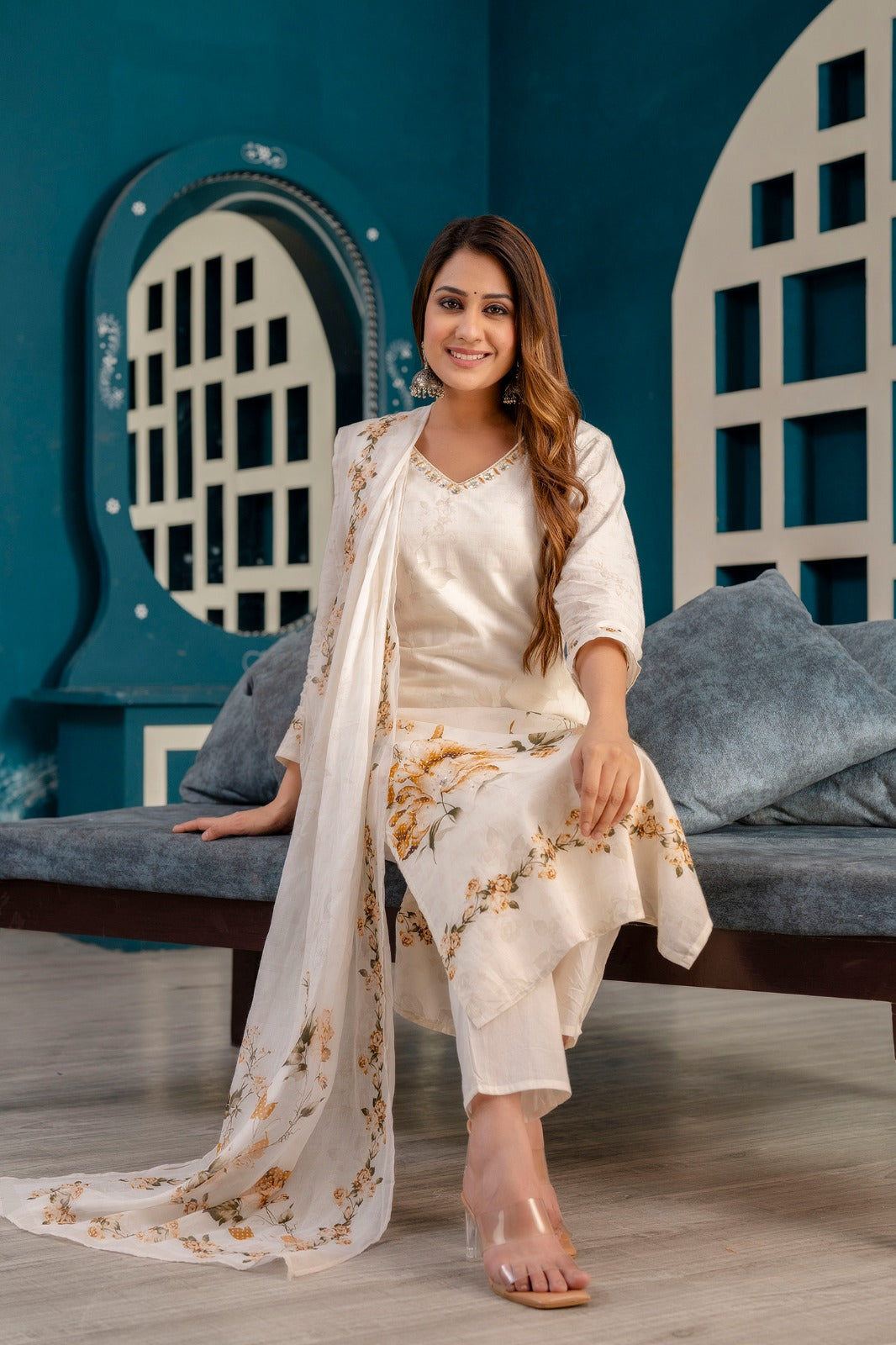 Cambric Cotton Straight Kurti