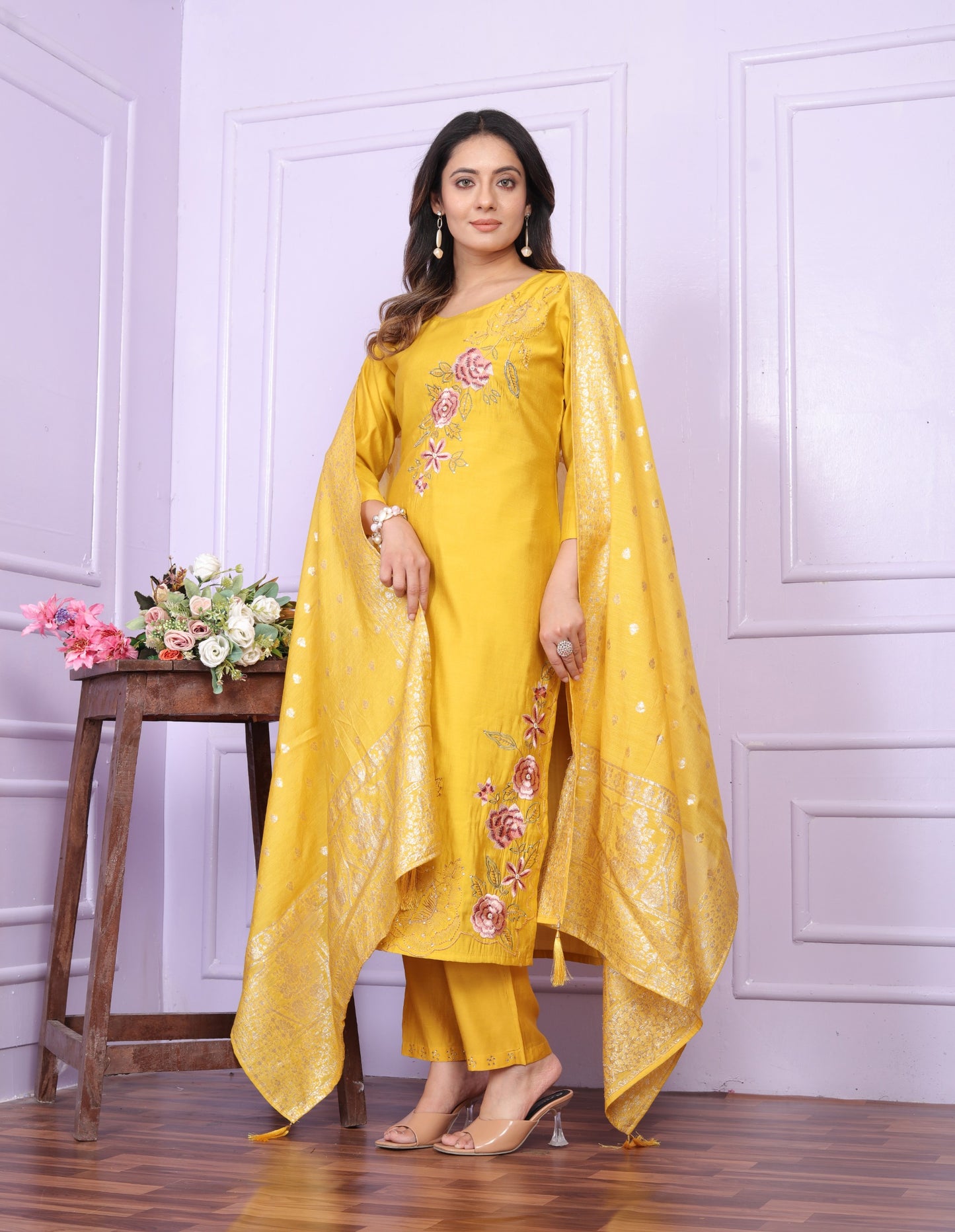 Russian Silk Straight Kurti