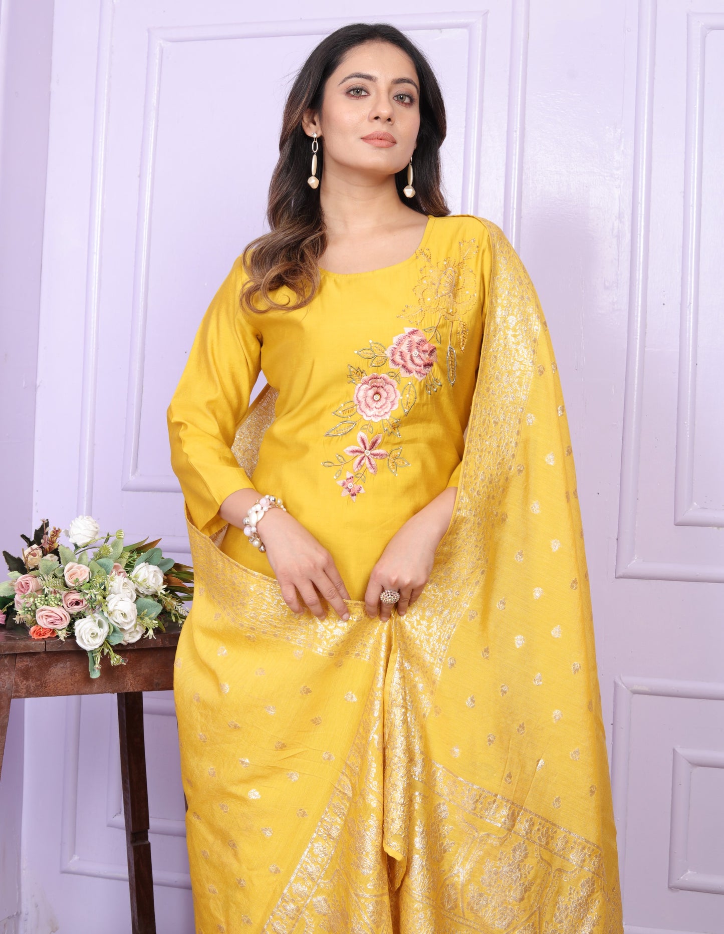 Russian Silk Straight Kurti