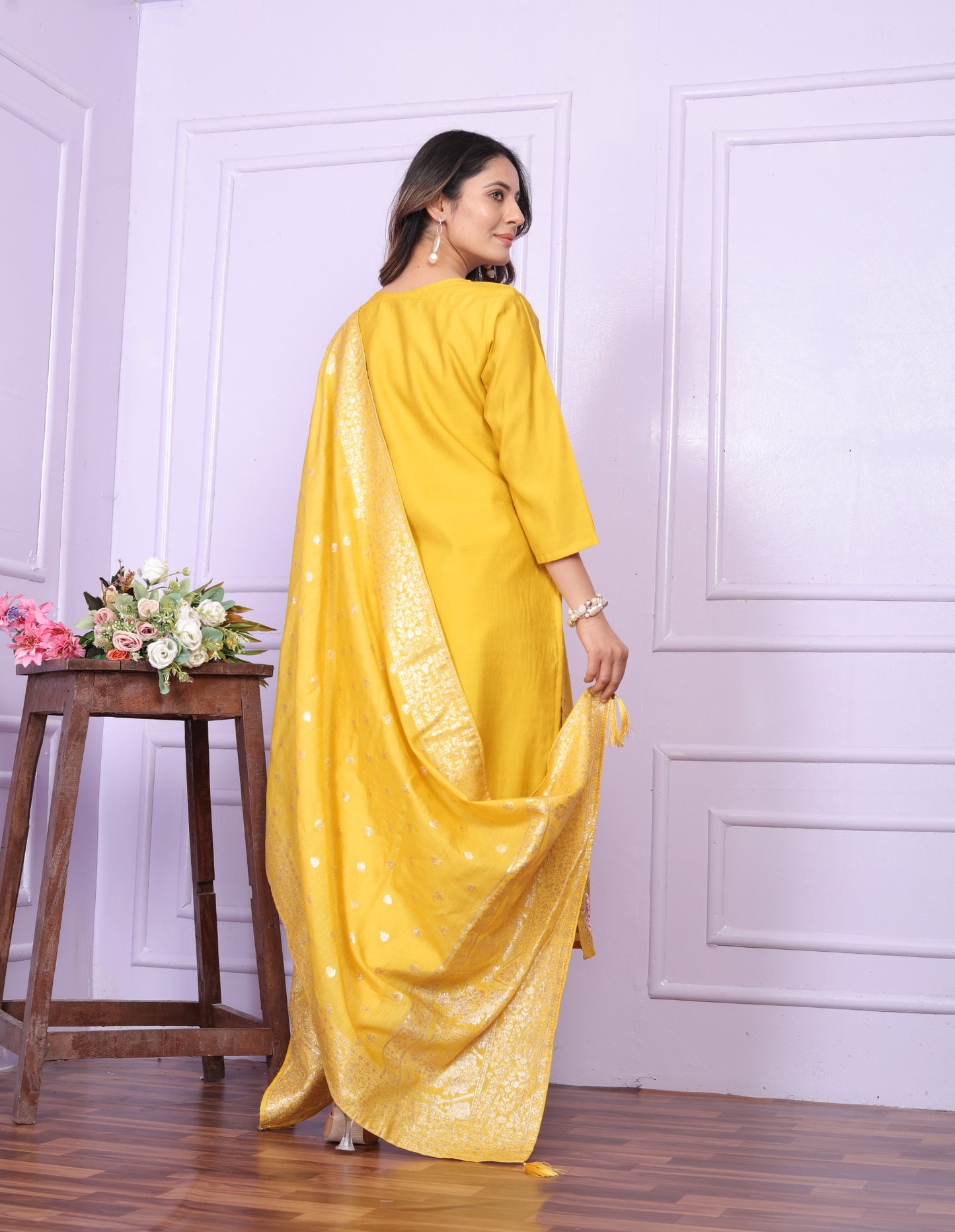 Russian Silk Straight Kurti