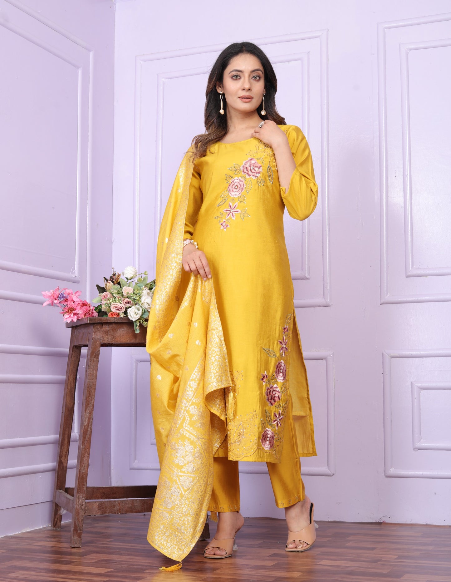 Russian Silk Straight Kurti