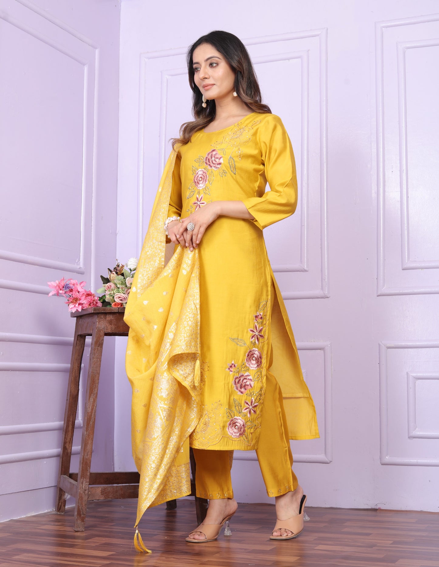 Russian Silk Straight Kurti
