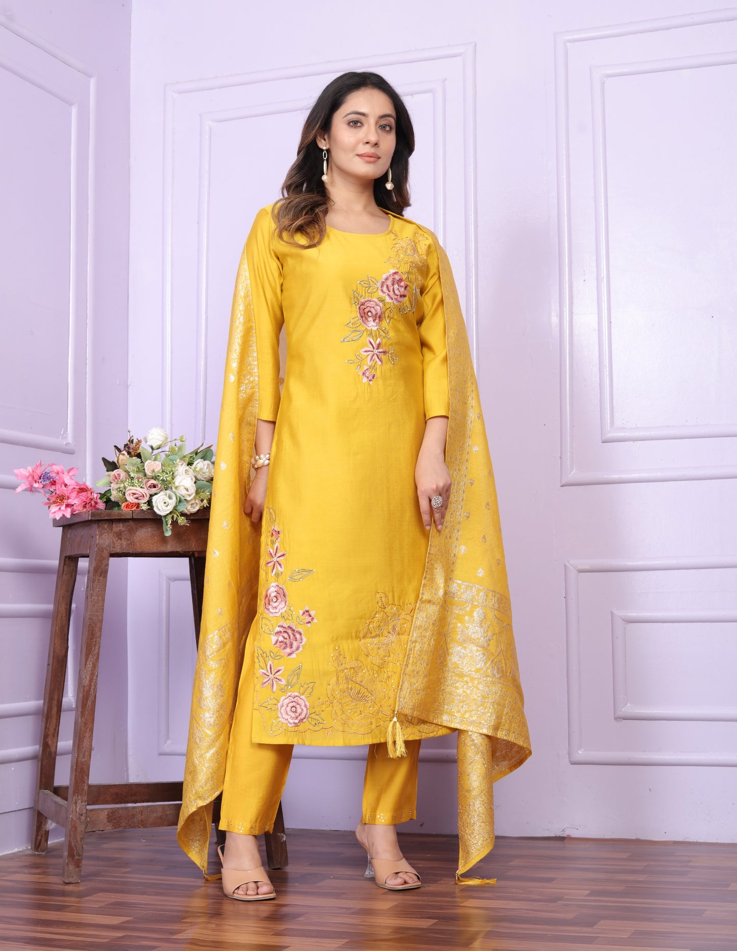 Russian Silk Straight Kurti