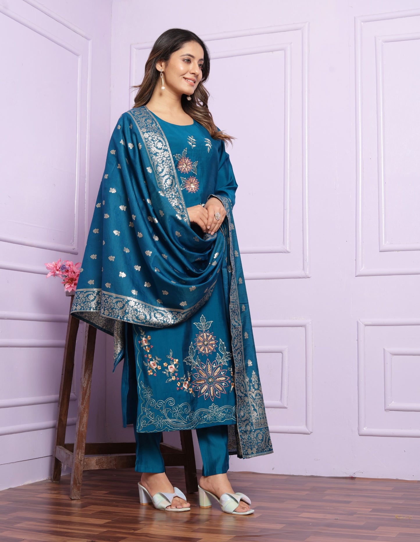 Russian Silk Straight Kurti
