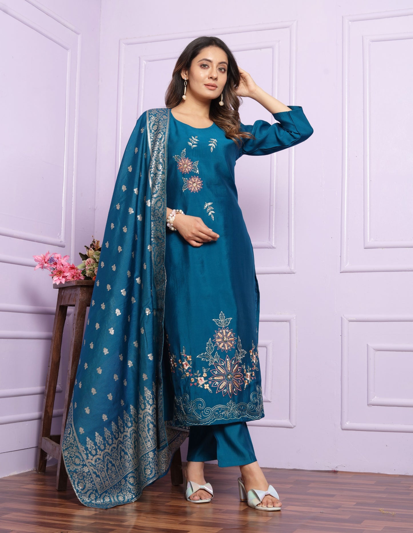 Russian Silk Straight Kurti