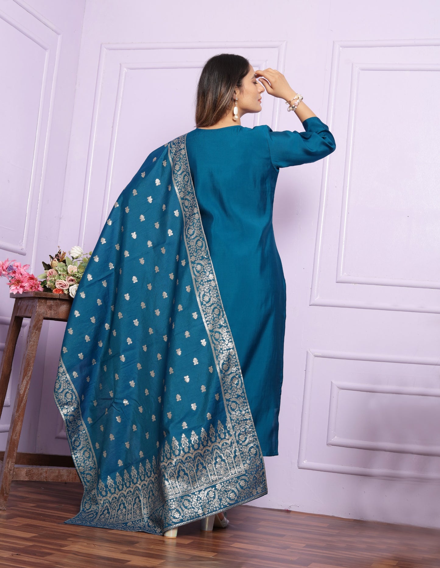 Russian Silk Straight Kurti