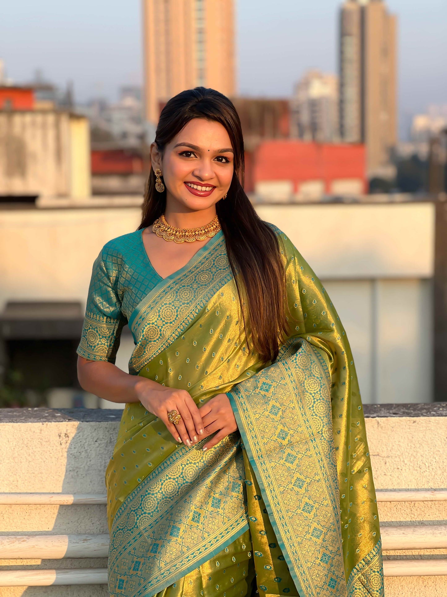 Pure Tissue Zari Woven Saree