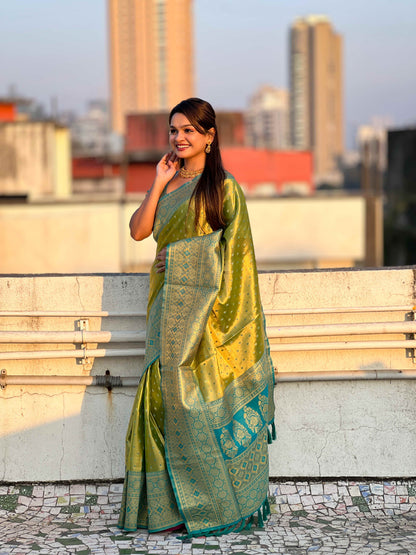 Pure Tissue Zari Woven Saree