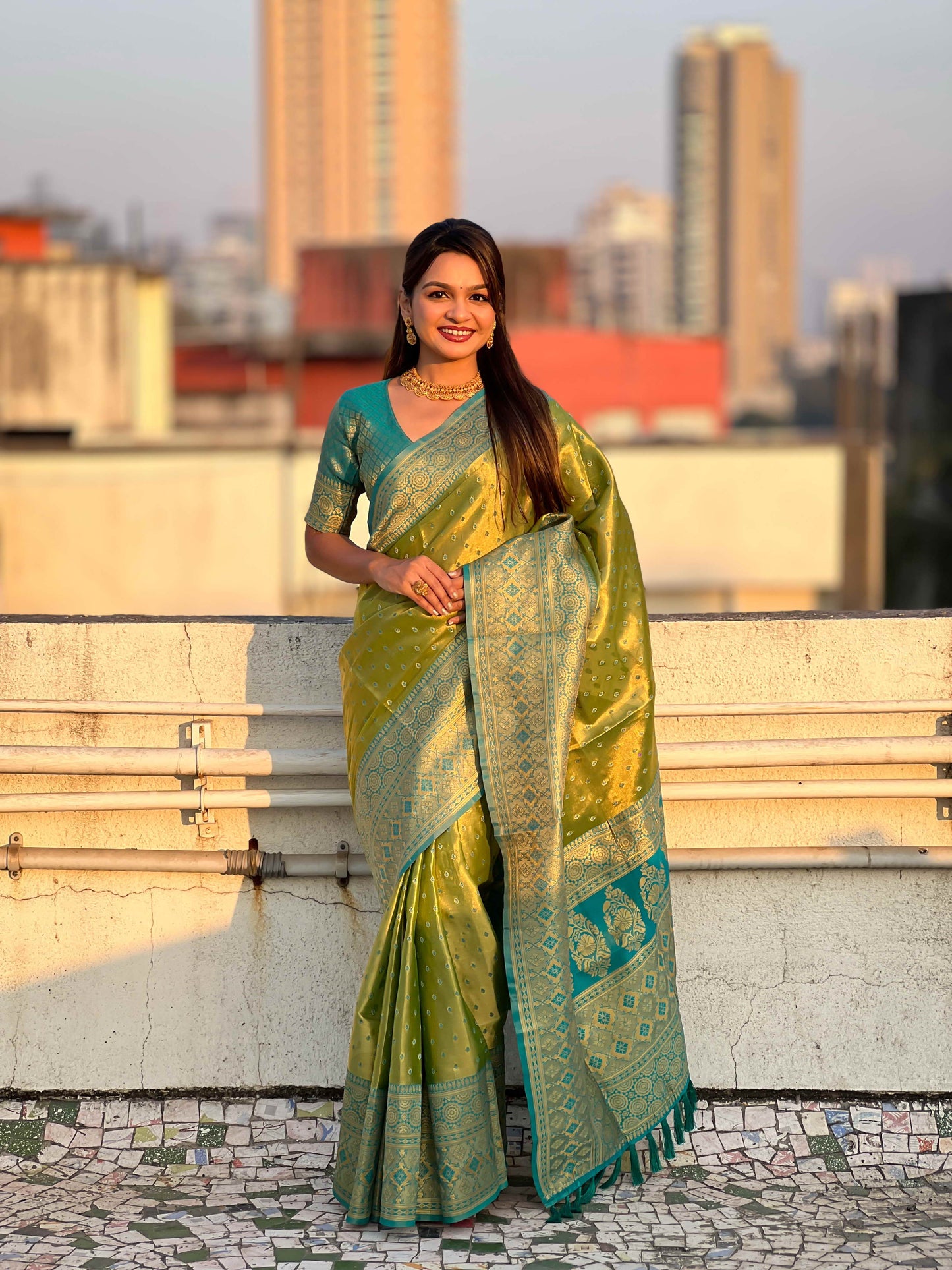 Pure Tissue Zari Woven Saree