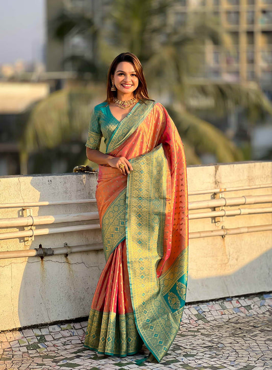 Pure Tissue Zari Woven Saree