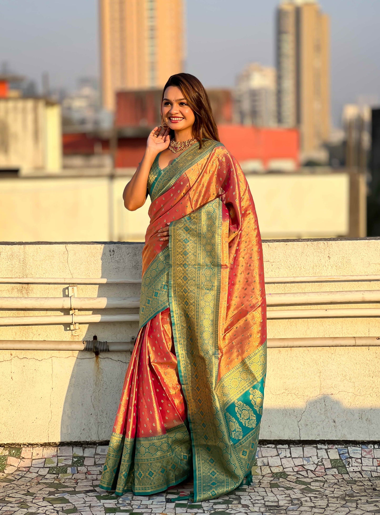 Pure Tissue Zari Woven Saree